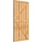 Ekena Millwork Framed Board-n-Batten Shutters w/Z-Bar, Rough Sawn Western Red Cedar, 32 1/4W x 60H, PR RBF06Z32X060RWR - alternate 3